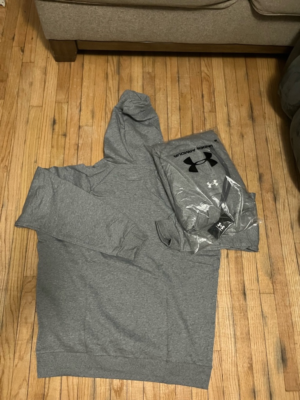 Under Armour Gray Pullover Hoodie - Picture 4 of 4